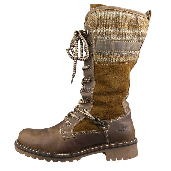 Boss & Co Women’s Caird Brown Leather Sherpa Lined Winter Boot Size 37 US 6/6.5 - Picture 3 of 14